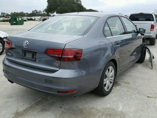 3VW2B7AJ0HM379722 - 2017 VOLKSWAGEN JETTA S 灰色 照片 4