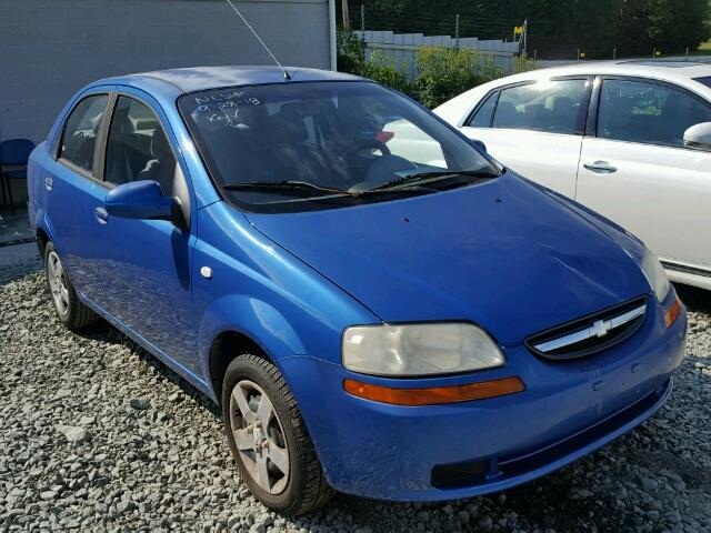 KL1TD52695B399073 - 2005 CHEVROLET AVEO BASE Көк фото 1