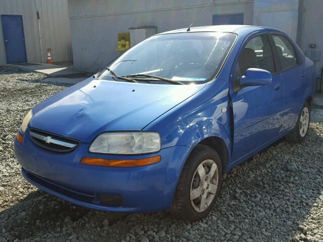 KL1TD52695B399073 - 2005 CHEVROLET AVEO BASE Көк фото 2