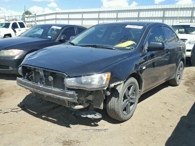 JA3AU26U18U042193 - 2008 MITSUBISHI LANCER ES BLACK photo 2