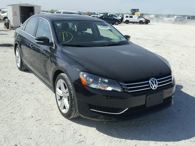 1VWBS7A36EC116391 - 2014 VOLKSWAGEN PASSAT SE BLACK photo 1