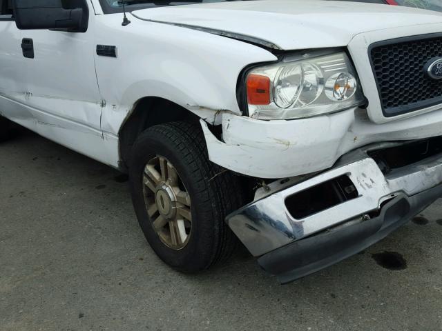 1FTPW12514KC86575 - 2004 FORD F150 SUPER WHITE photo 9