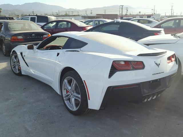 1G1YF2D78H5114629 - 2017 CHEVROLET CORVETTE S WHITE photo 3