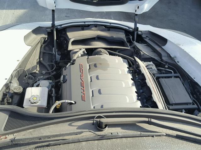 1G1YF2D78H5114629 - 2017 CHEVROLET CORVETTE S WHITE photo 7