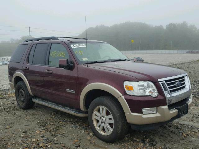 1FMEU74EX8UA30616 - 2008 FORD EXPLORER E MAROON photo 1