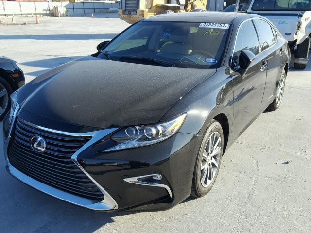 JTHBW1GG2G2122677 - 2016 LEXUS ES 300H BLACK photo 2