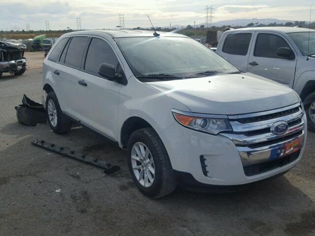 2FMDK3GC3DBB70608 - 2013 FORD EDGE SE WHITE photo 1