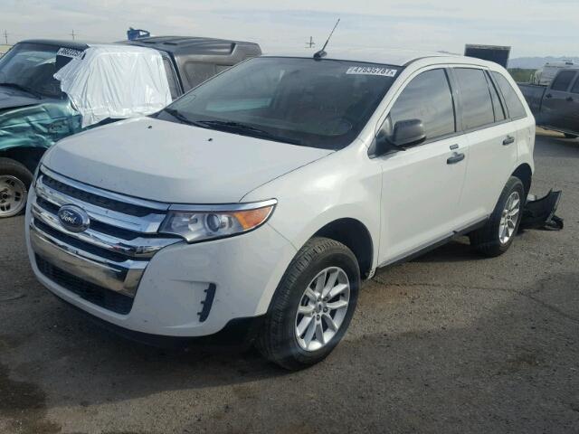 2FMDK3GC3DBB70608 - 2013 FORD EDGE SE WHITE photo 2