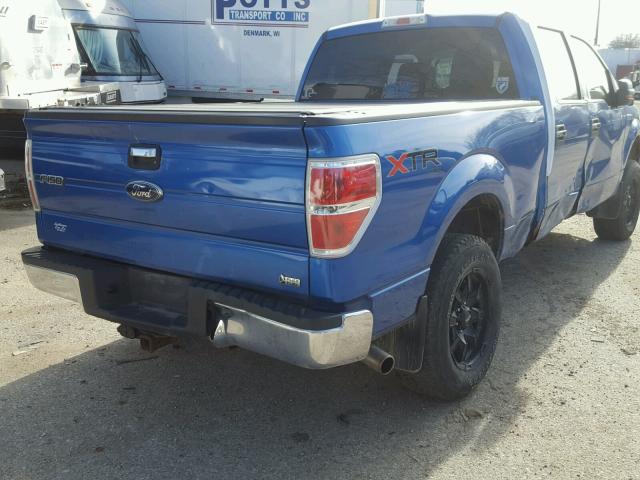 1FTFW1EV3AFD28000 - 2010 FORD F150 SUPER BLUE photo 4