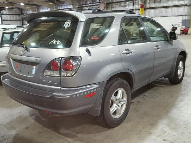 JTJGF10U310100775 - 2001 LEXUS RX 300 GRAY photo 4