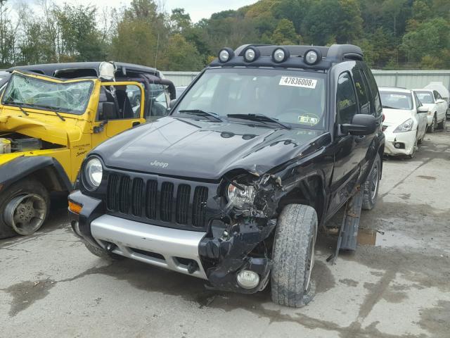 1J4GL38K23W626173 - 2003 JEEP LIBERTY RE BLACK photo 2