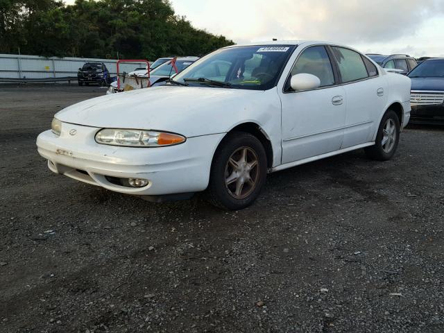 1G3NL52T61C254376 - 2001 OLDSMOBILE ALERO GL WHITE photo 2