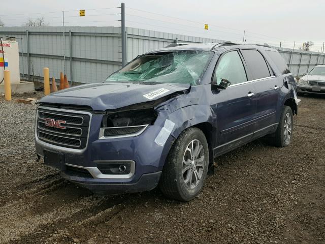 1GKKVSKD3DJ201871 - 2013 GMC ACADIA SLT BLUE photo 2