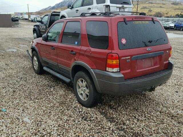 1FMYU03106KA04618 - 2006 FORD ESCAPE XLT RED photo 3