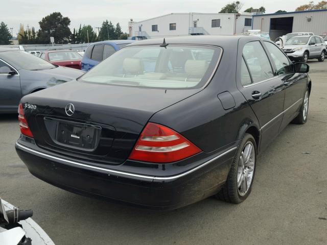 WDBNG75JXYA072596 - 2000 MERCEDES-BENZ S 500 BLACK photo 4