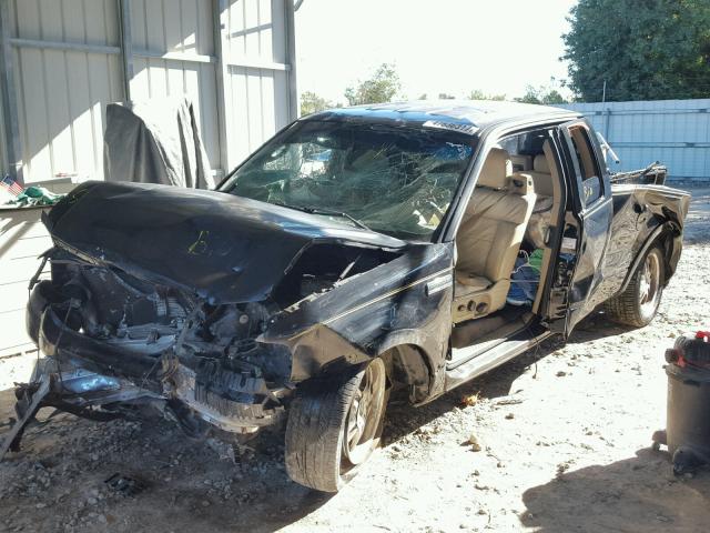 1FTPX12504NC41655 - 2004 FORD F150 BLACK photo 2