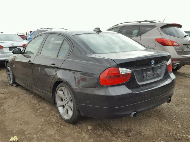 WBAVB735X7VF52358 - 2007 BMW 335 I BLACK photo 3
