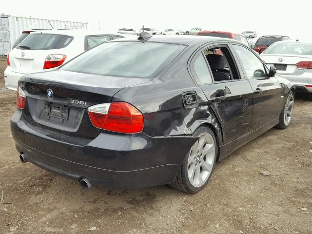 WBAVB735X7VF52358 - 2007 BMW 335 I BLACK photo 4