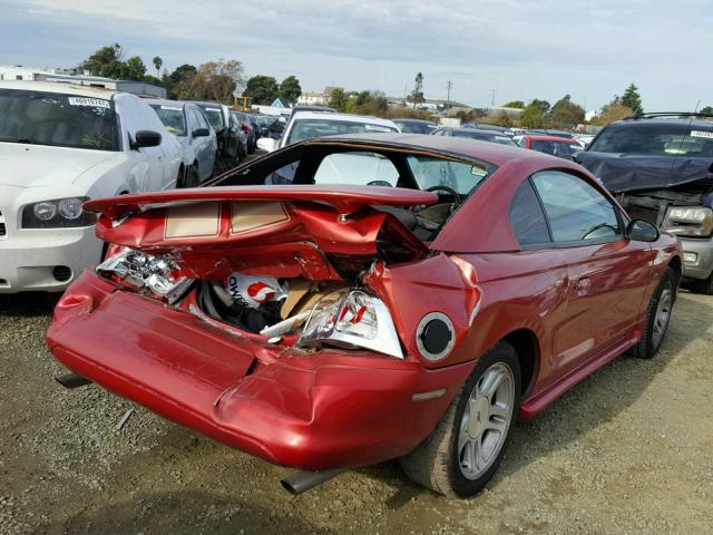 1FAFP42X3WF266602 - 1998 FORD MUSTANG GT RED photo 4