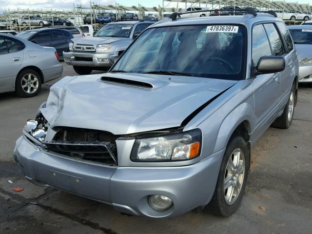 JF1SG69685H701706 - 2005 SUBARU FORESTER 2 SILVER photo 2