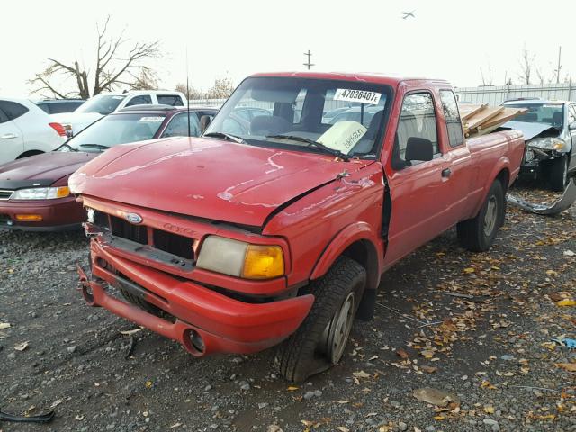 1FTDR15X8PPB75732 - 1993 FORD RANGER SUP RED photo 2