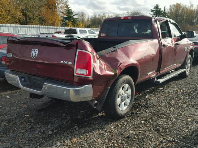 3C63R3KL8GG242365 - 2016 RAM 3500 LONGH RED photo 4