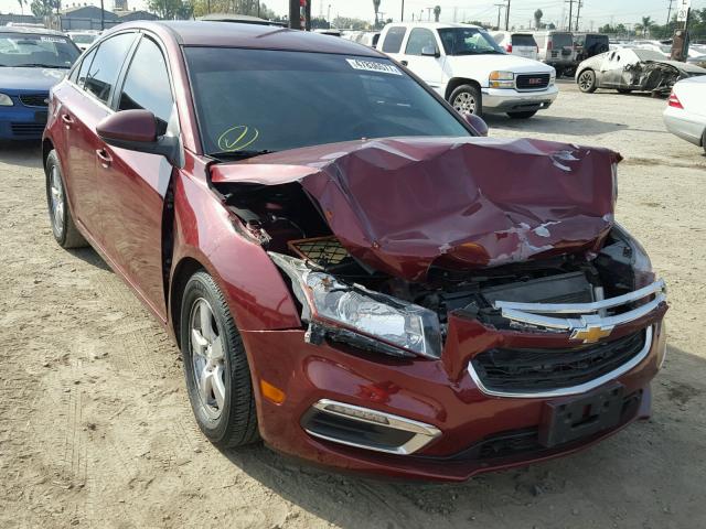 1G1PC5SB8F7130151 - 2015 CHEVROLET CRUZE LT BURGUNDY photo 1