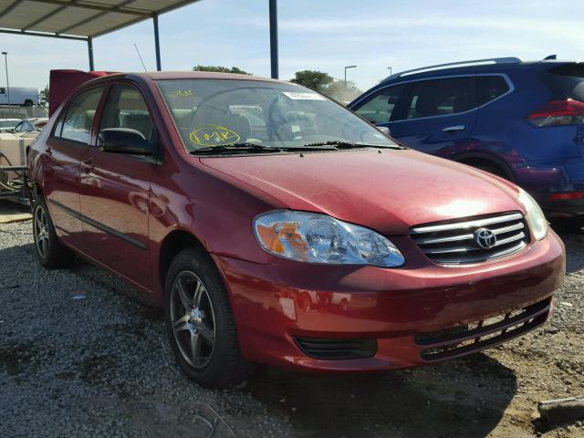 1NXBR32EX4Z306609 - 2004 TOYOTA COROLLA CE RED photo 1