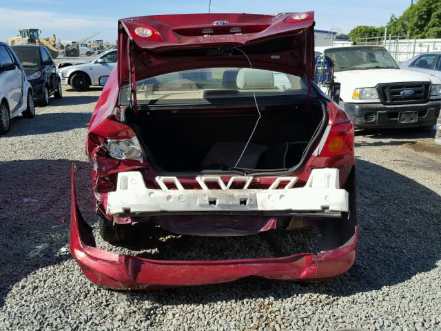 1NXBR32EX4Z306609 - 2004 TOYOTA COROLLA CE RED photo 9