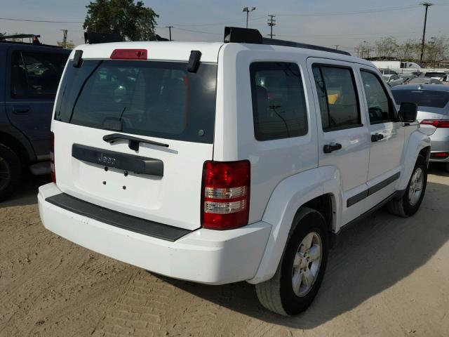 1J4PP2GK8BW595123 - 2011 JEEP LIBERTY SP WHITE photo 4