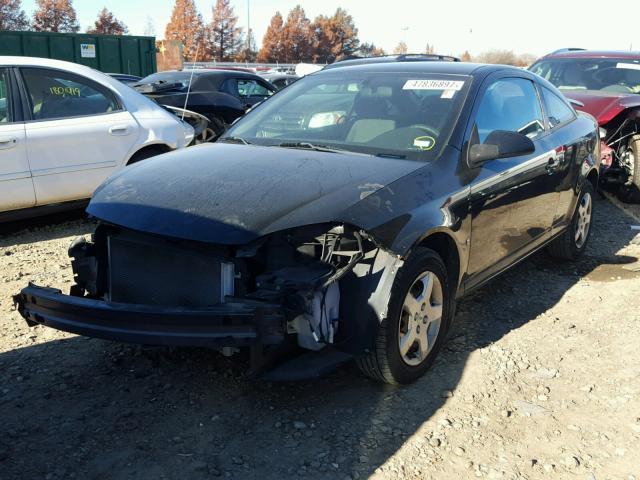 1G1AL15F077182646 - 2007 CHEVROLET COBALT LT BLACK photo 2