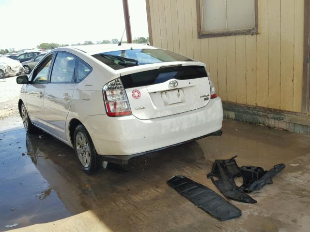 JTDKB20U483325729 - 2008 TOYOTA PRIUS WHITE photo 3