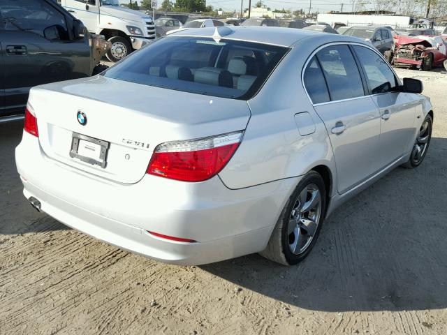 WBANU53579C121888 - 2009 BMW 528 I SILVER photo 4