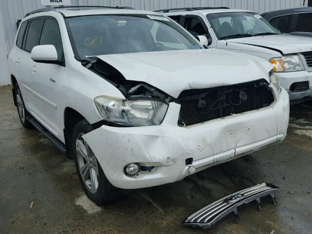 JTEES43A882074998 - 2008 TOYOTA HIGHLANDER WHITE photo 1