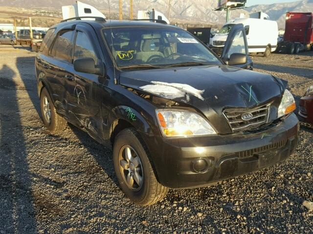 KNDJC735585853388 - 2008 KIA SORENTO EX BLACK photo 1