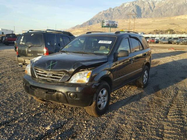 KNDJC735585853388 - 2008 KIA SORENTO EX BLACK photo 2