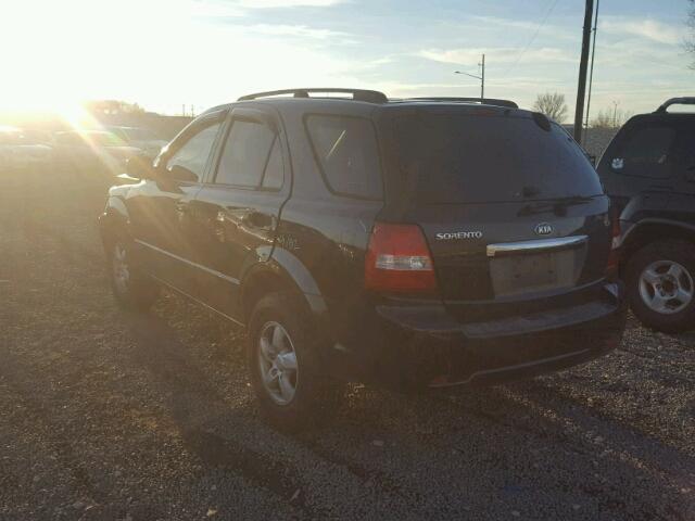 KNDJC735585853388 - 2008 KIA SORENTO EX BLACK photo 3