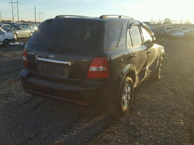 KNDJC735585853388 - 2008 KIA SORENTO EX BLACK photo 4