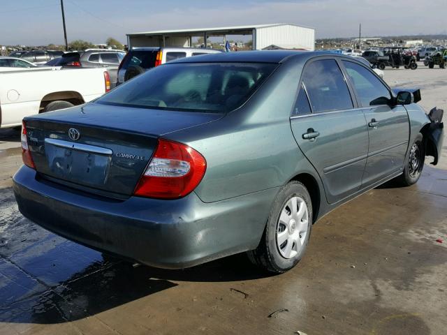 4T1BE32K84U262921 - 2004 TOYOTA CAMRY LE GREEN photo 4