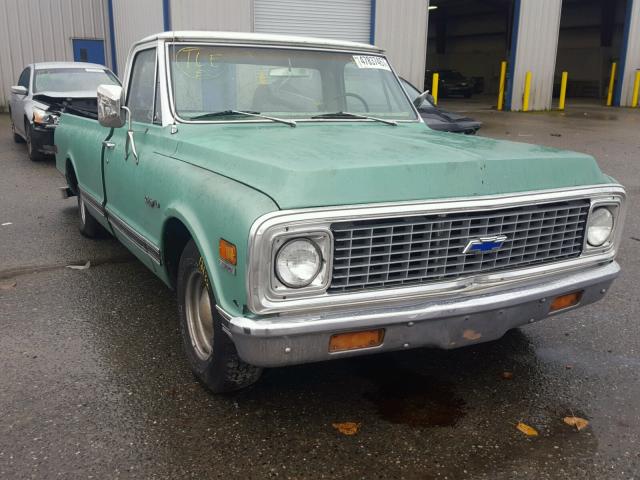 CE141Z654800 - 1971 CHEVROLET C10 GREEN photo 1