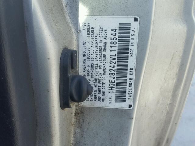 1HGEJ8242VL118544 - 1997 HONDA CIVIC EX Gümüş foto 10