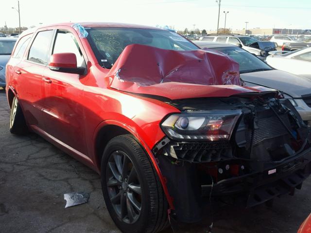 1C4RDHDG2HC917436 - 2017 DODGE DURANGO GT RED photo 1