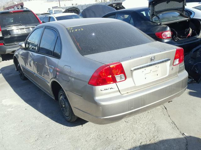 JHMES95683S027147 - 2003 HONDA CIVIC HYBR GRAY photo 3