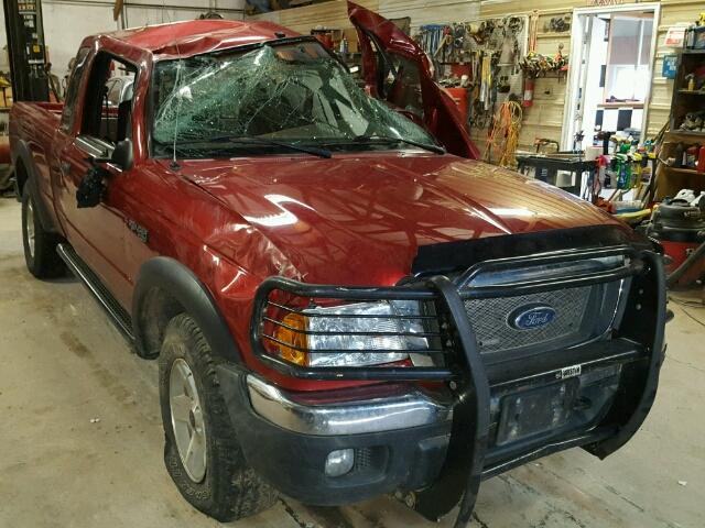 1FTZR45E84PA85692 - 2004 FORD RANGER SUP RED photo 1