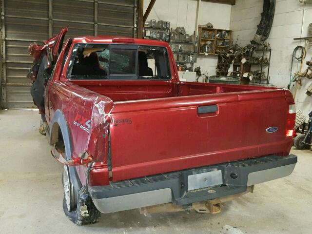 1FTZR45E84PA85692 - 2004 FORD RANGER SUP RED photo 3