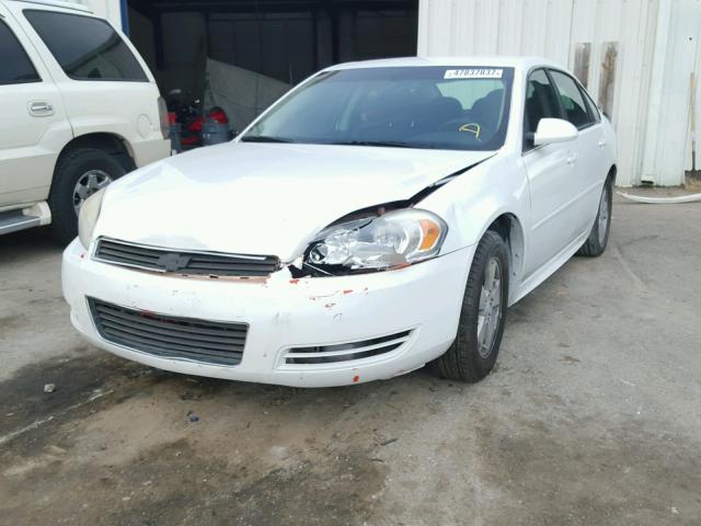 2G1WF5EK1B1196403 - 2011 CHEVROLET IMPALA LS WHITE photo 2