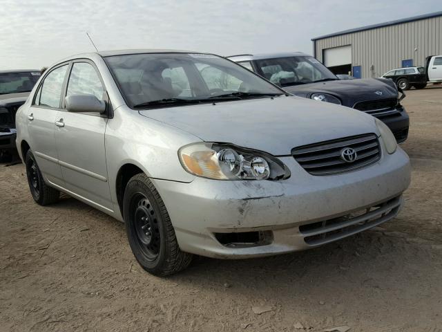 1NXBR32E43Z097074 - 2003 TOYOTA COROLLA CE SILVER photo 1