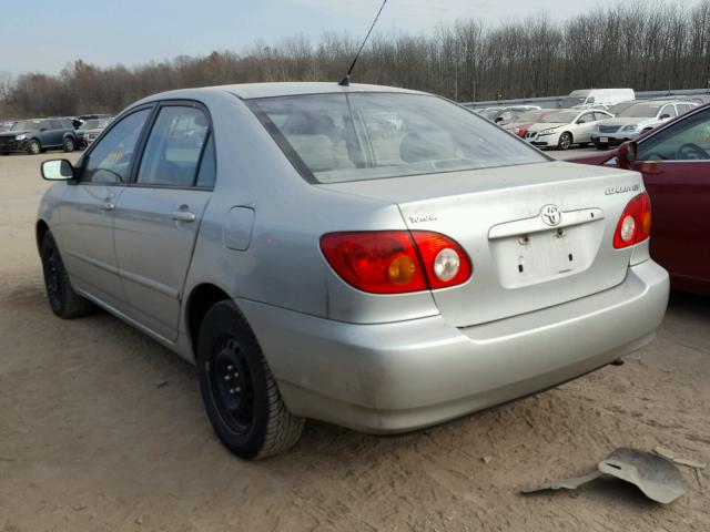 1NXBR32E43Z097074 - 2003 TOYOTA COROLLA CE SILVER photo 3