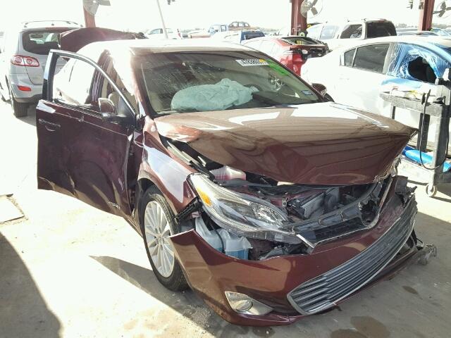 4T1BD1EB1FU040243 - 2015 TOYOTA AVALON HYB BURGUNDY photo 1