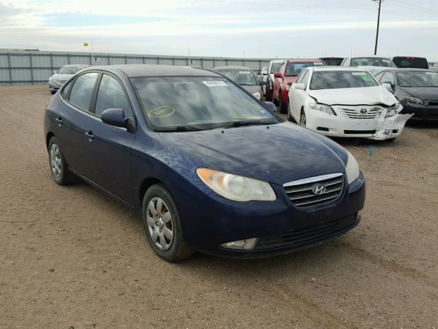 KMHDU46D47U228055 - 2007 HYUNDAI ELANTRA GL BLUE photo 1